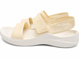 Crocs Literide 360 Sandals In White & Cream
