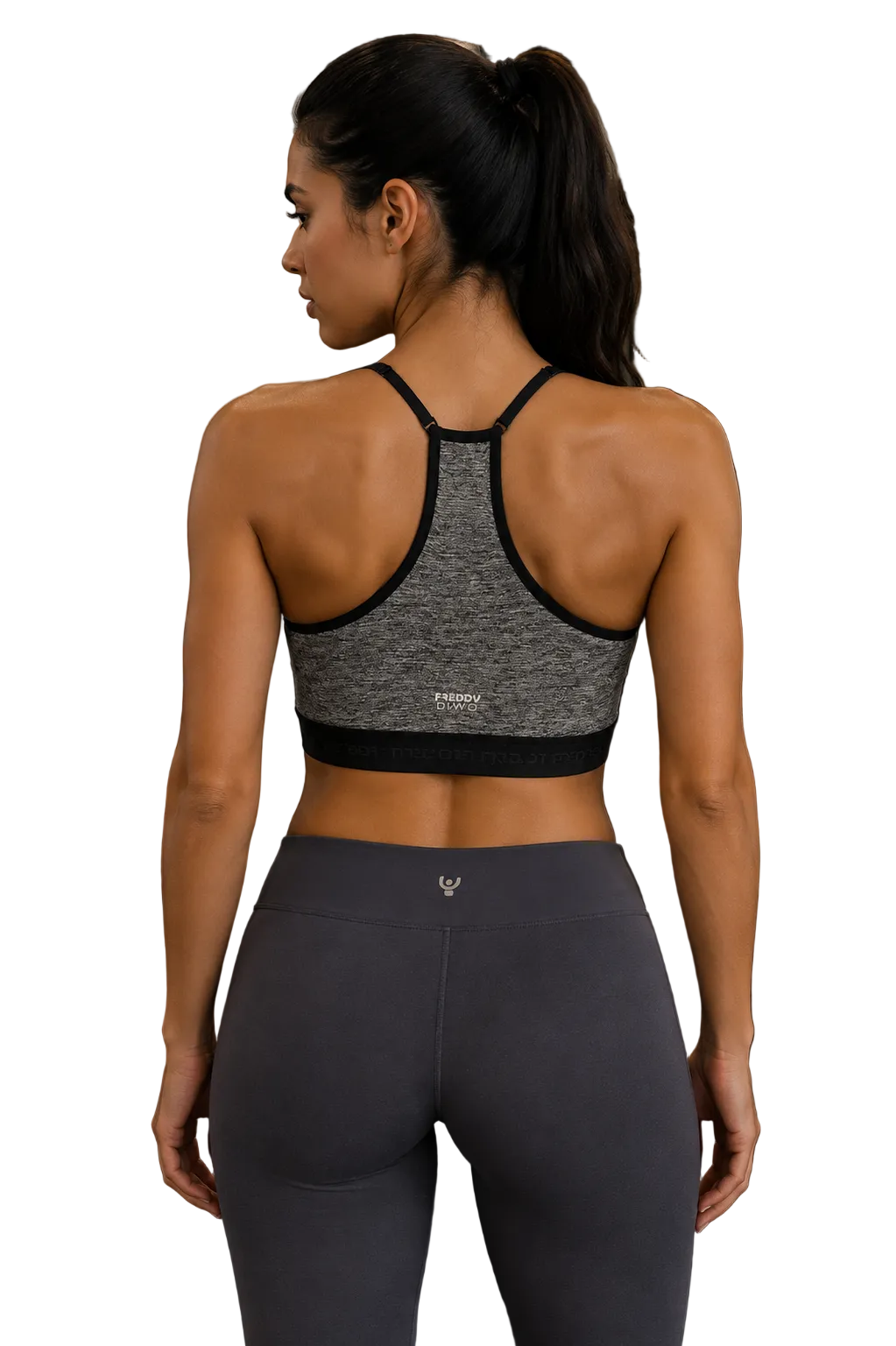 Freddy Womens Crop Tank Top In Black