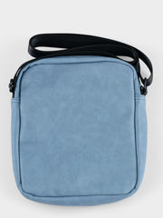 Ben Sherman Mens Leather Crossbody Bag In Sky Blue