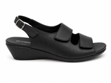 Cushion Walk Ladies Sandals In Black