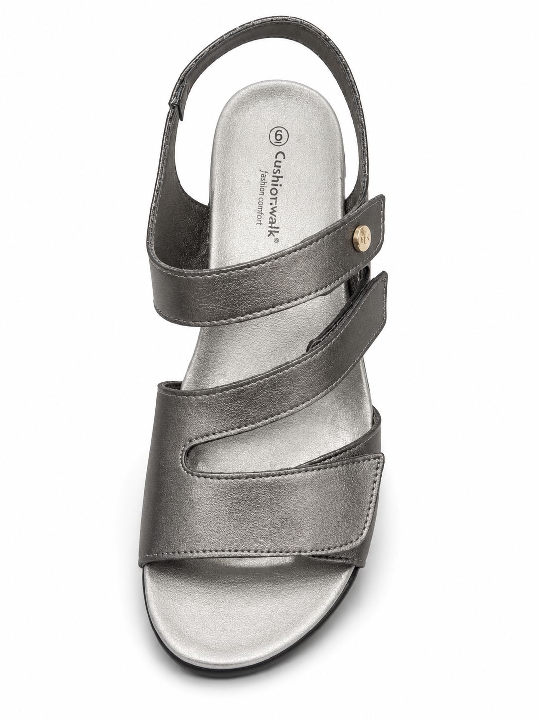Cushion Walk Ladies Sandals In Pewter