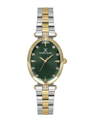 Daniel Klein Gold Green Ladies Watch