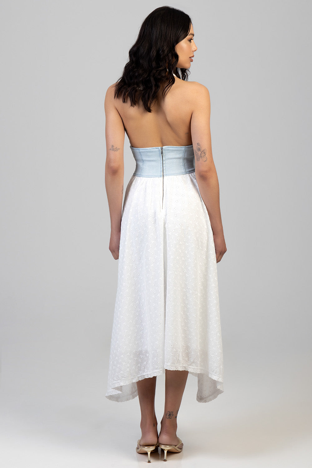 Sissy Boy Roxanne Midi dress In Light Vintage