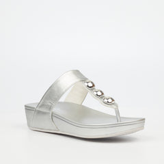 Butterfly Feet Ladies Daya 4 Silver Sandals