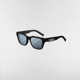 Christian Dior B23 S1I Rectangular Mens Sunglasses In Black