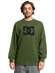DC Mens Dc Star Crew Neck Sweatshirt In Green