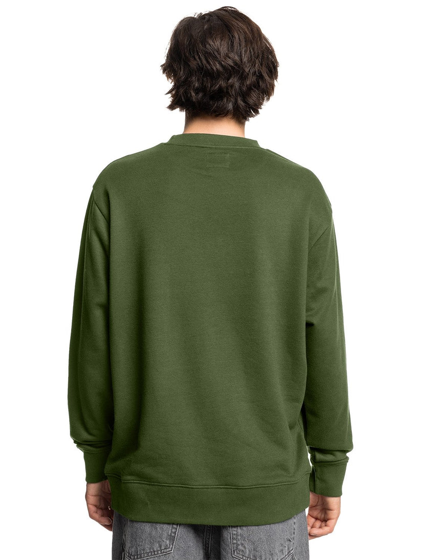 DC Mens Dc Star Crew Neck Sweatshirt In Green