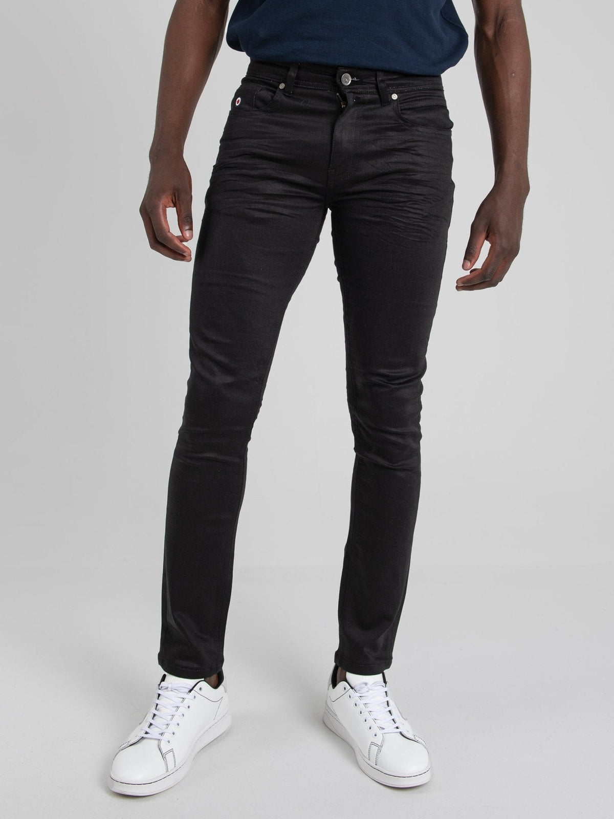 Ben Sherman Benwx2003 Mens Wax Coated Jeans Black