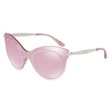 Dolce & Gabbana Mirror Catlook Womens Sunglasses In Fuxia