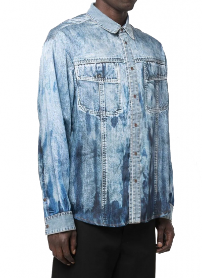 Diesel Unisex U-S-Gilly Shirt In Blue
