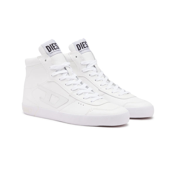 Diesel Mens White S-Leroji-D Mid Sneakers