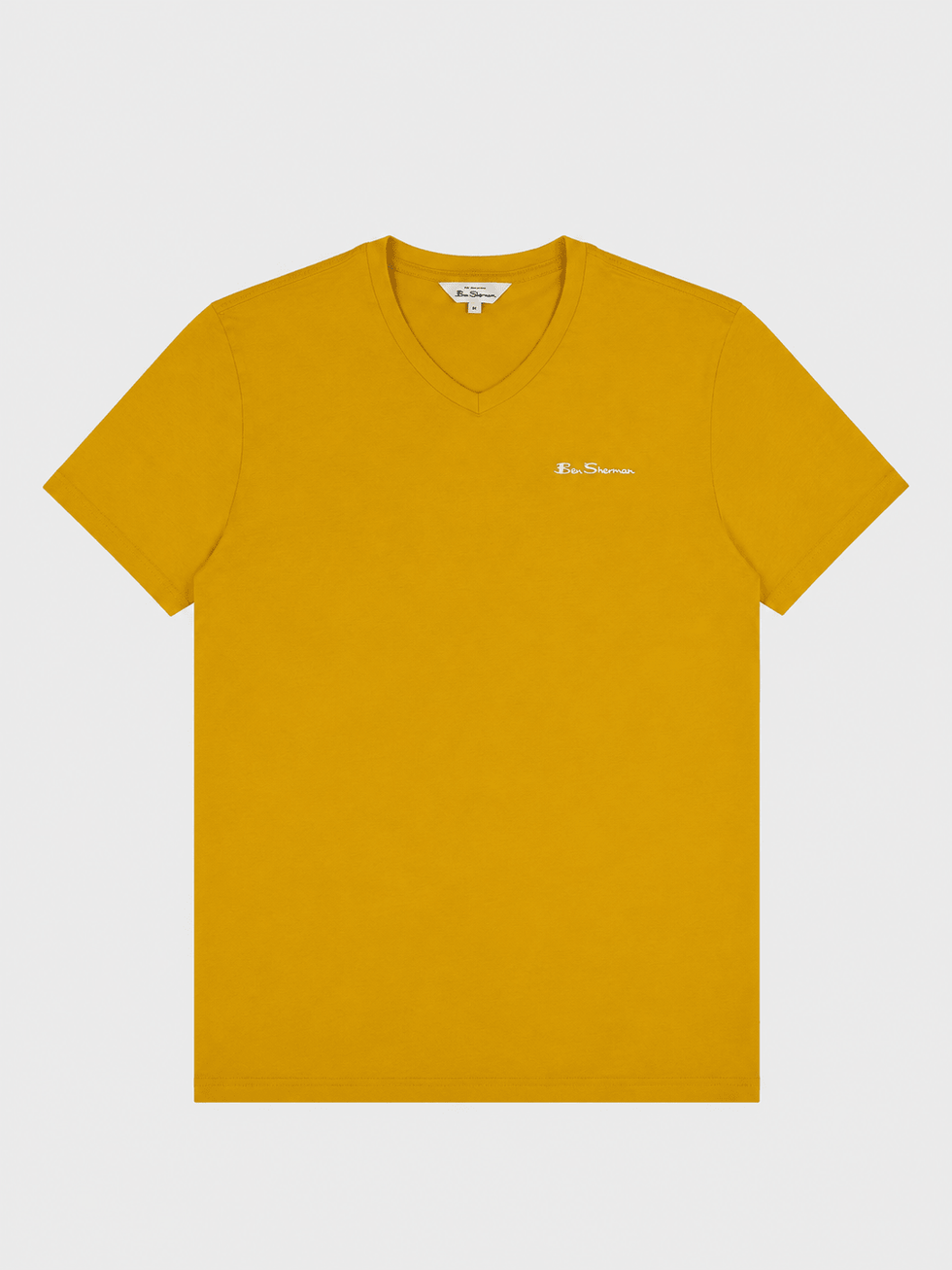 Ben Sherman Mens Essential V-Neck T-Shirt In Dijon