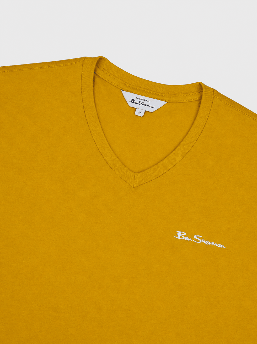 Ben Sherman Mens Essential V-Neck T-Shirt In Dijon