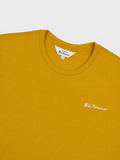 Ben Sherman Mens Essential Long Sleeve Crew T-Shirt In Dijon