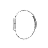 Daniel Klein Womens Rectangular Watch In Silver