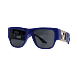 Versace Rectangular Sunglasses For Men In Blue