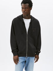 Tommy Hilfiger Tjm Rlx Varsity Tonal Black Hoodie