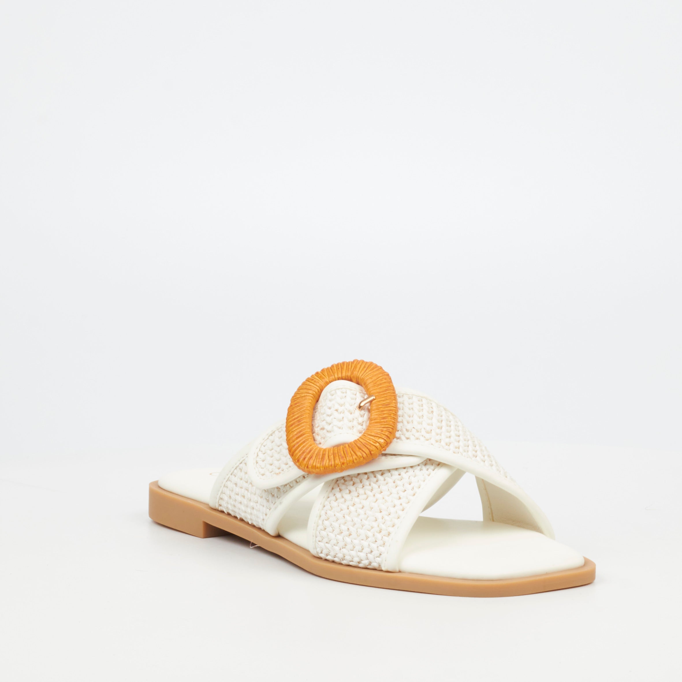 Butterfly Feet Ladies Dorey 3 White Sandals