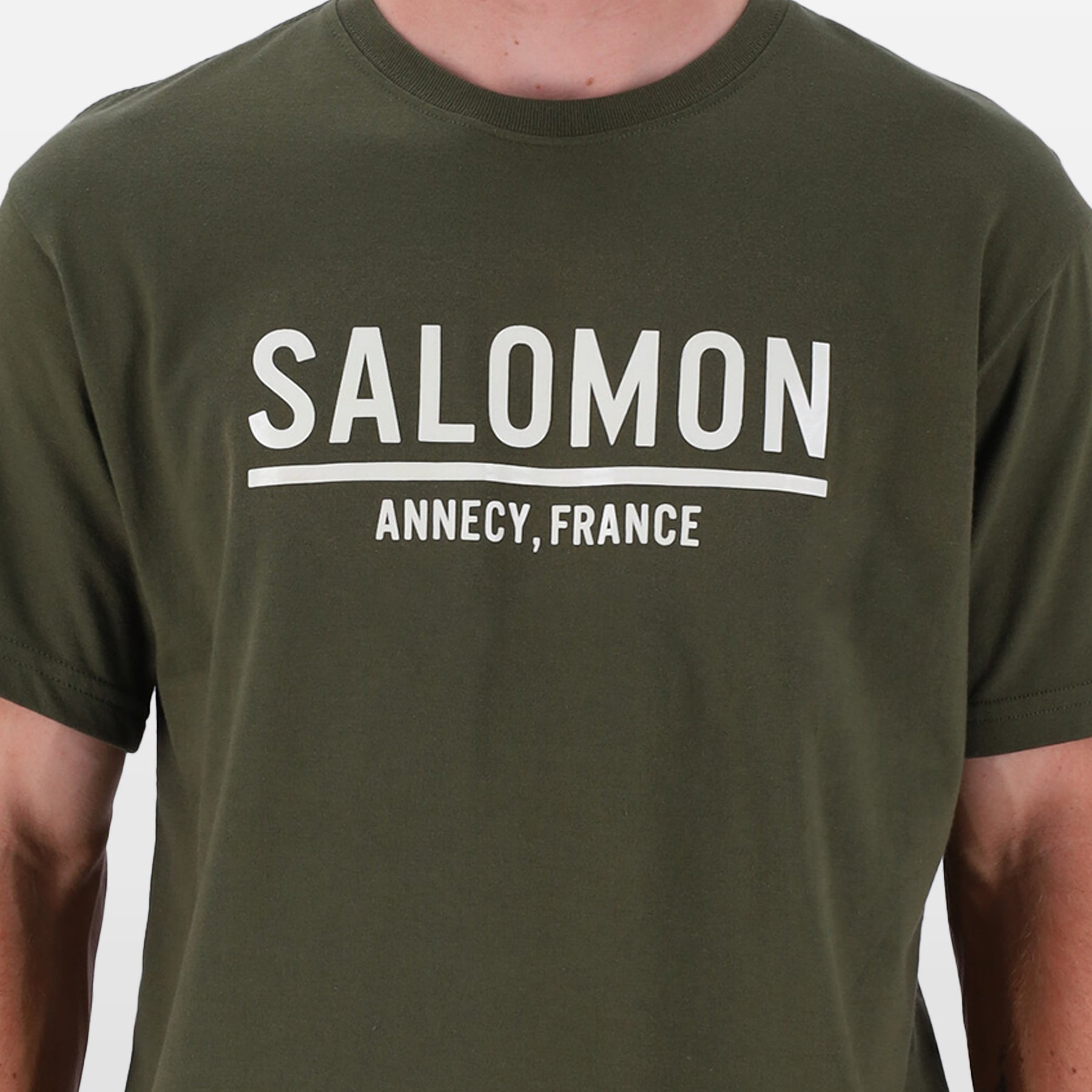 Salomon Mens Down Under T-Shirt In Olive Night