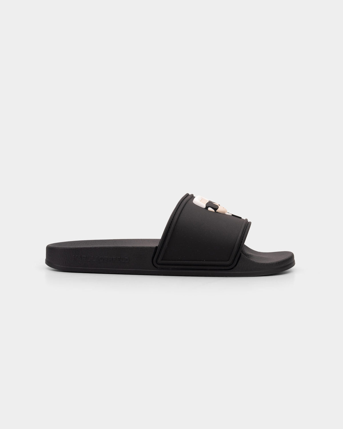 KARL Lagerfeld Ladies Kondo 2.0 Slides In Black
