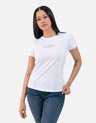 Calvin Klein J223625 Faded Monologo Slim Tee  White