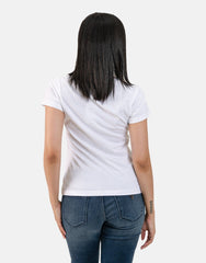 Calvin Klein J223625 Faded Monologo Slim Tee  White