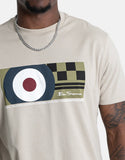 Ben Sherman Mens Knock Out Sustained Grey T-Shirt