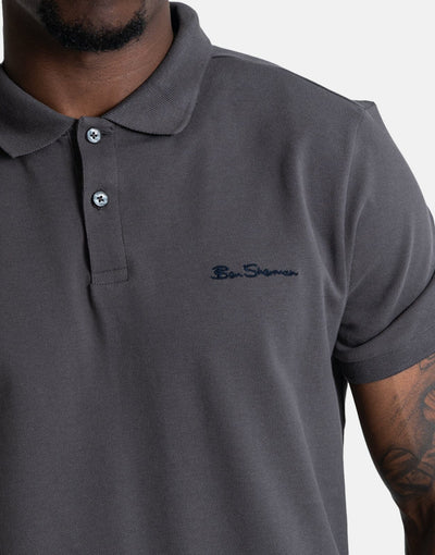 Ben shermen Ben Polo Ss Charcoal