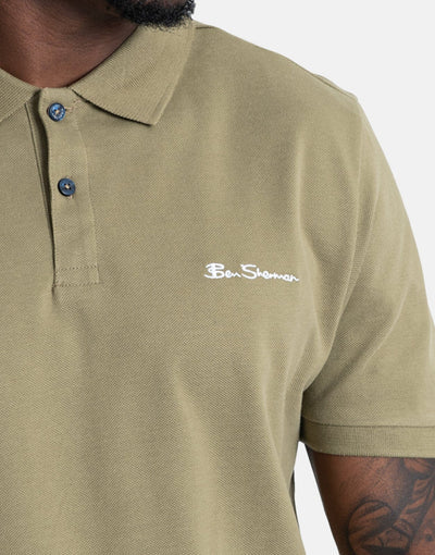Ben shermen Ben Polo Ss Olive Night golf shirt