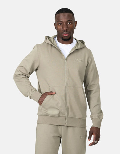 Fade Essential Mens Track Jacket In Taupe