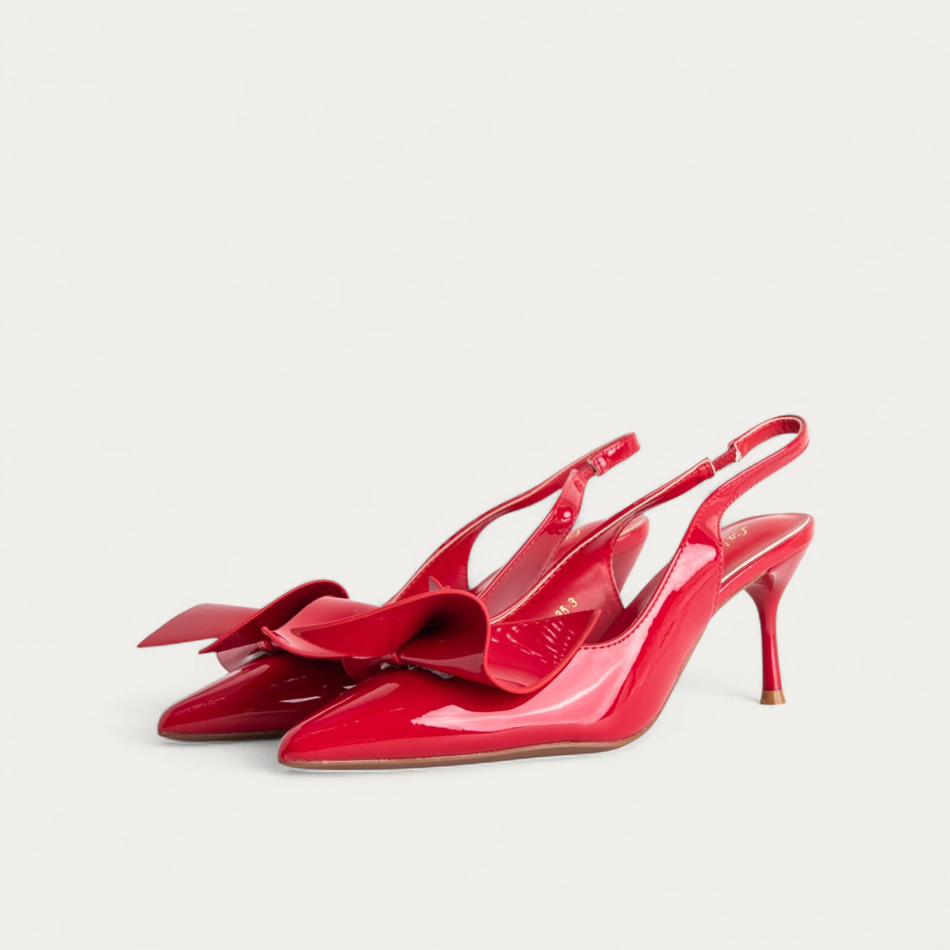 La Her Womens QXG-23 Heels In Red