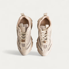 La Her Womens FD-20 Sneakers In Beige