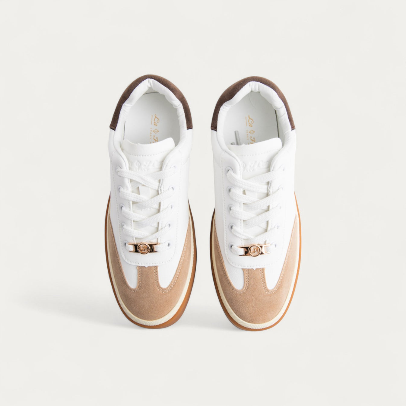 La Her Womens FD-24 Sneakers In White