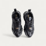 La Her Womens Sneakers In Black