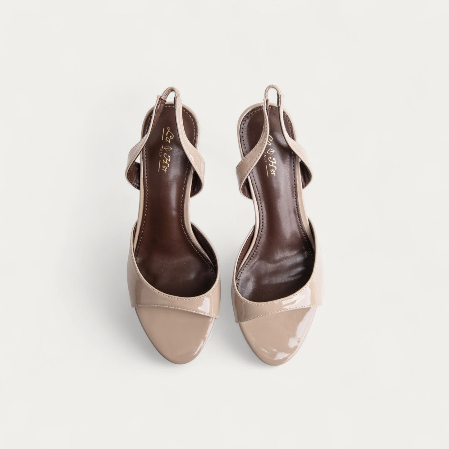 La Her Womens Heels In Khaki