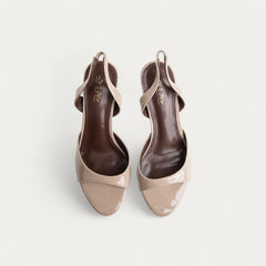 La Her Womens Heels In Khaki