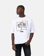 Les Hommes Mens Queen King T-Shirt In White