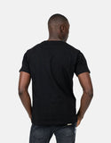Les Hommes Mens Glitter Chest Logo T-Shirt In Black