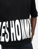 Les Hommes Mens Macro Logo T-Shirt In Black