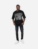 Les Hommes Mens Overoutline T-Shirt In Black
