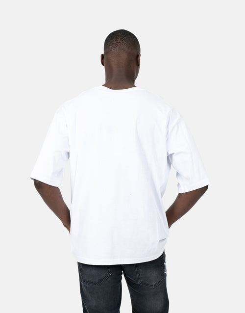 Les Hommes Mens Overoutline T-Shirt In White