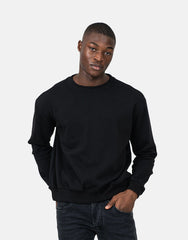 Les Hommes Mens Backprint Sweatshirt In Black