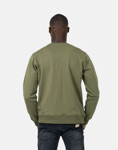Les Hommes Mens Font Sweatshirt In Green