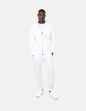 Les Hommes Mens Zip Sweatshirt In White