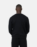 Les Hommes Mens Font Sweatshirt Black