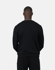 Les Hommes Mens Font Sweatshirt Black