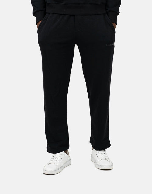 Les Hommes Mens Logo Jogger Sweatpants In Black