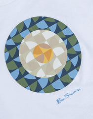 Ben Sherman Boys Geo Target T-Shirt In White