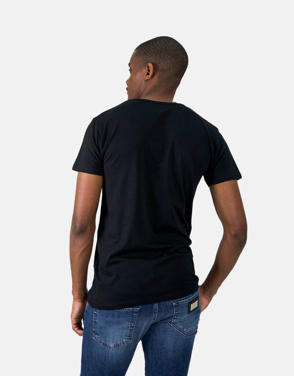 Les Hommes Mens Basic T-Shirt In Black