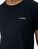 Les Hommes Mens Basic T-Shirt In Black